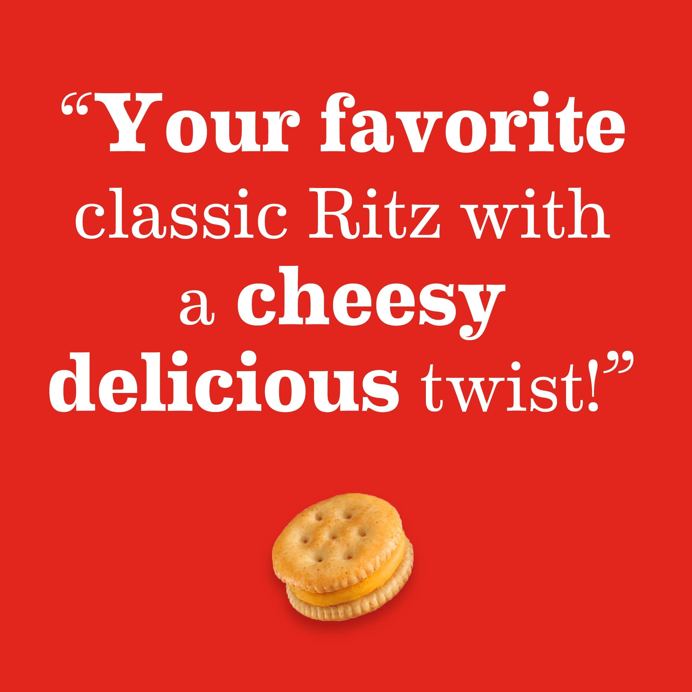 RITZ Bits Cheese Sandwich Crackers - Crunchy Snack for Kids & Adults - Perfect for Lunch Boxes, School, Office & Road Trips - 8.8 oz Pack