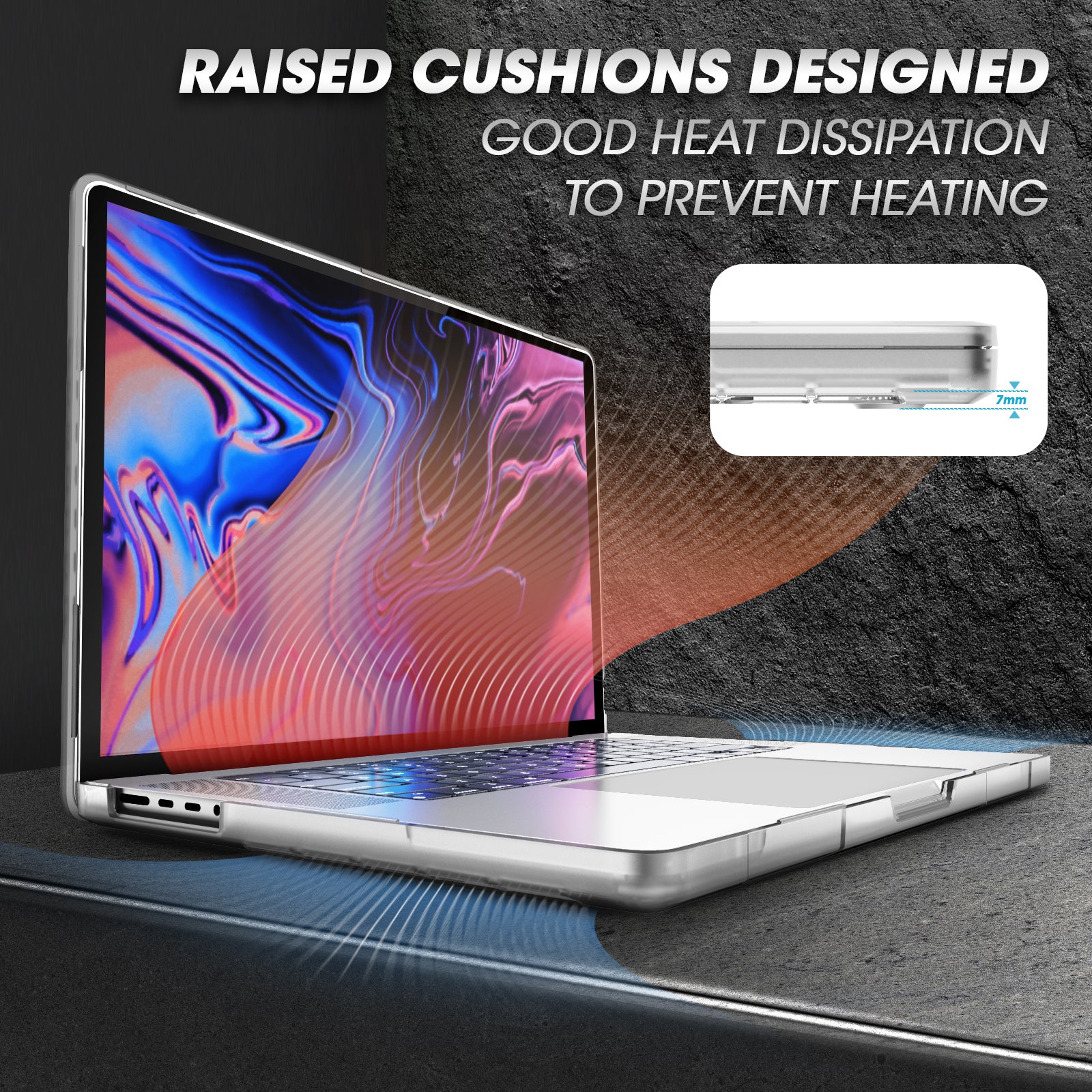 Apple MacBook Pro 16-inch M1/M2 Pro/Max Laptop Case (2021-2023 Model) - Unicorn Beetle Clear Protective Cover - Slim Shockproof Scratch Resistant Shell - Perfect for Work, Travel & School Use