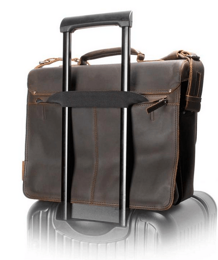 Premium Hunter Finn Business Bag for Men & Women - Durable Leather Laptop Briefcase for Office, Work & Travel - Stylish Professional Messenger Bag for Business Professionals & Commuters