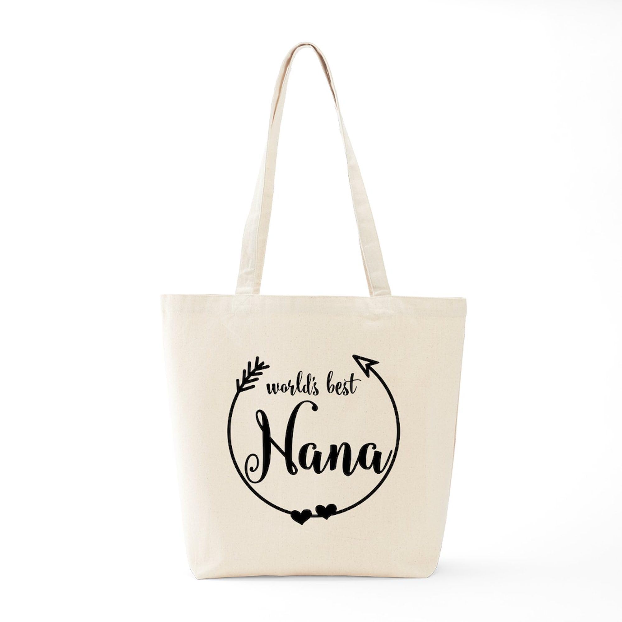 World's Best Nana Natural Canvas Tote Bag - Reusable Grocery Shopping Bag for Women, Eco-Friendly Cotton Market Tote Perfect for Groceries, Beach, Work & Daily Use