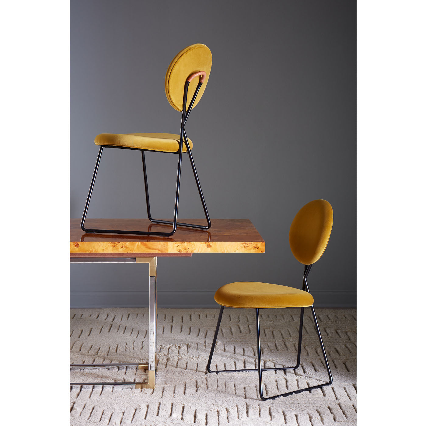 Caprice Dining Chair - Modern Comfortable Upholstered Chair for Kitchen, Dining Room & Office - Perfect for Home Decor & Entertaining