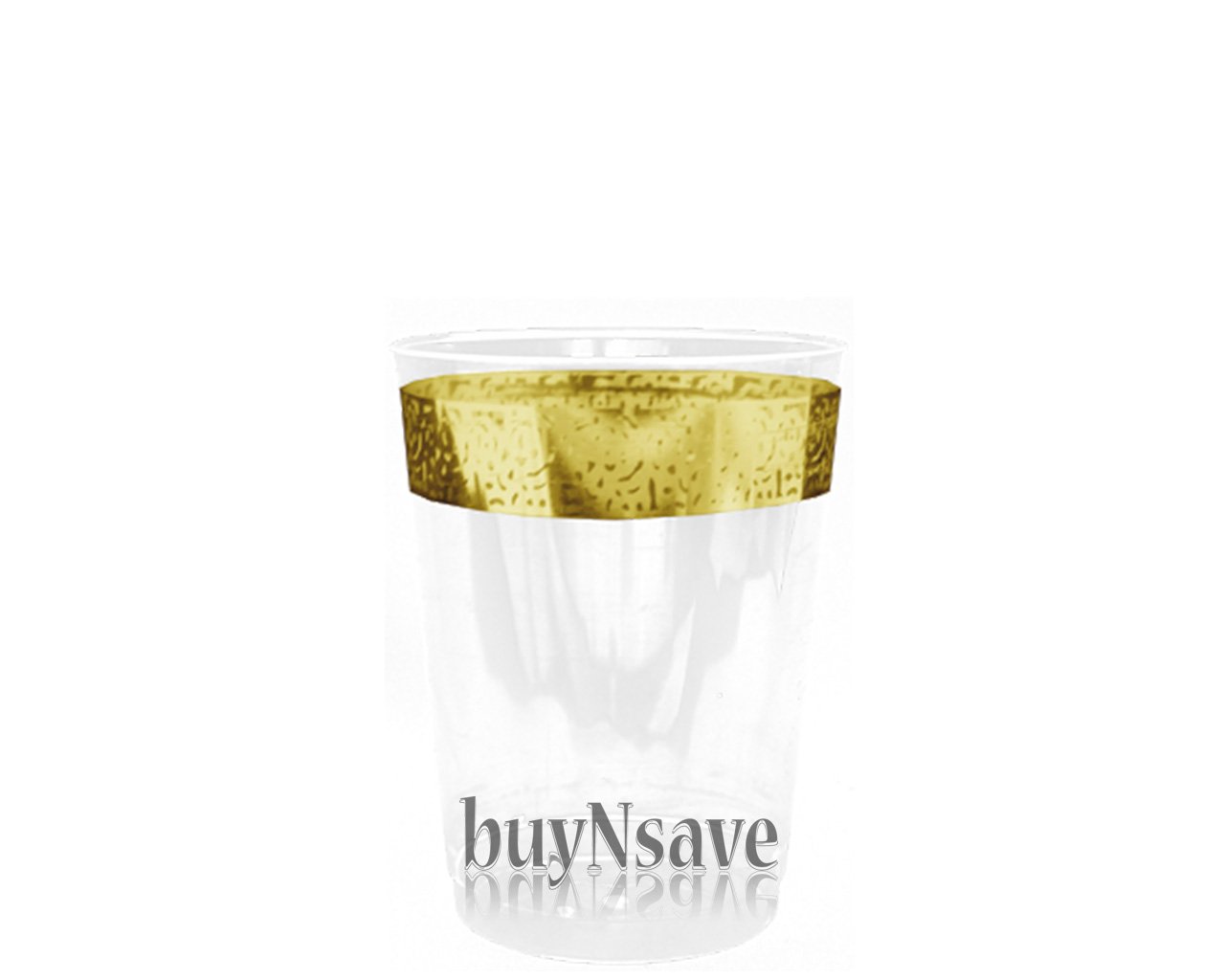 Elegant Wedding Party Disposable Plastic Dinner Plates Set - 10.25