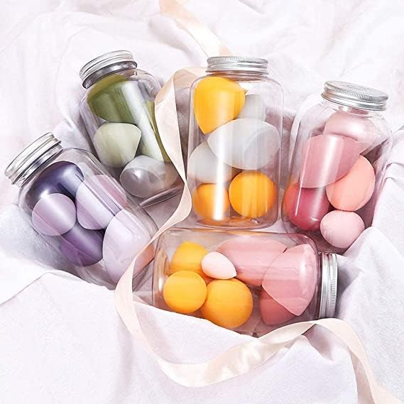 **GOLD MAX 6-Piece Makeup Sponge Set – Soft Beauty Blender for Liquid Foundation & Powder, Latex-Free Wet & Dry Use (4 Large + 2 Mini) with Egg Case – Ideal for Flawless Makeup Application at Home or On-the-Go**