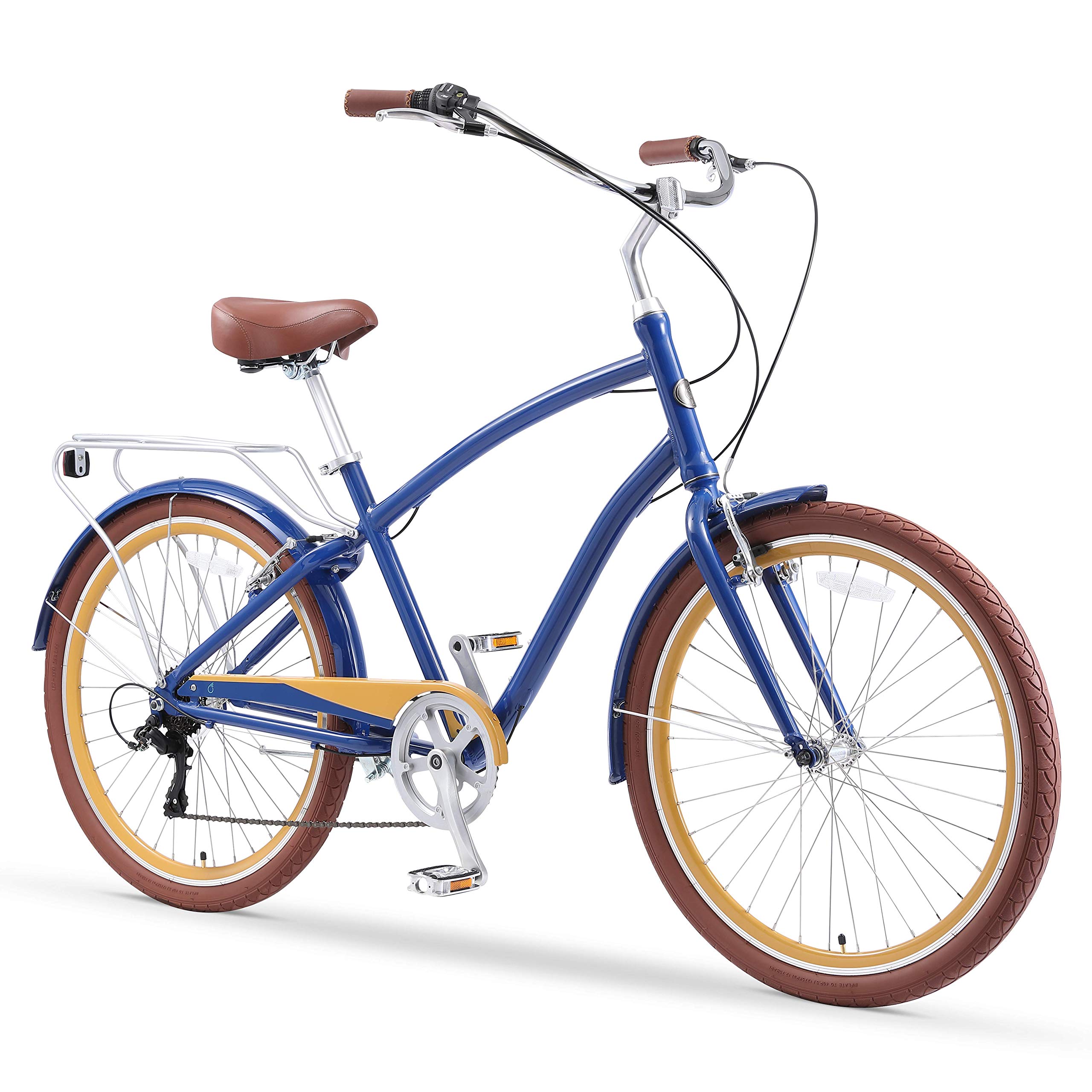 Sixthreezero EVRYjourney Men's Hybrid Cruiser Bike - Comfortable & Stylish for Commuting, Leisure Rides & Beach Cruising