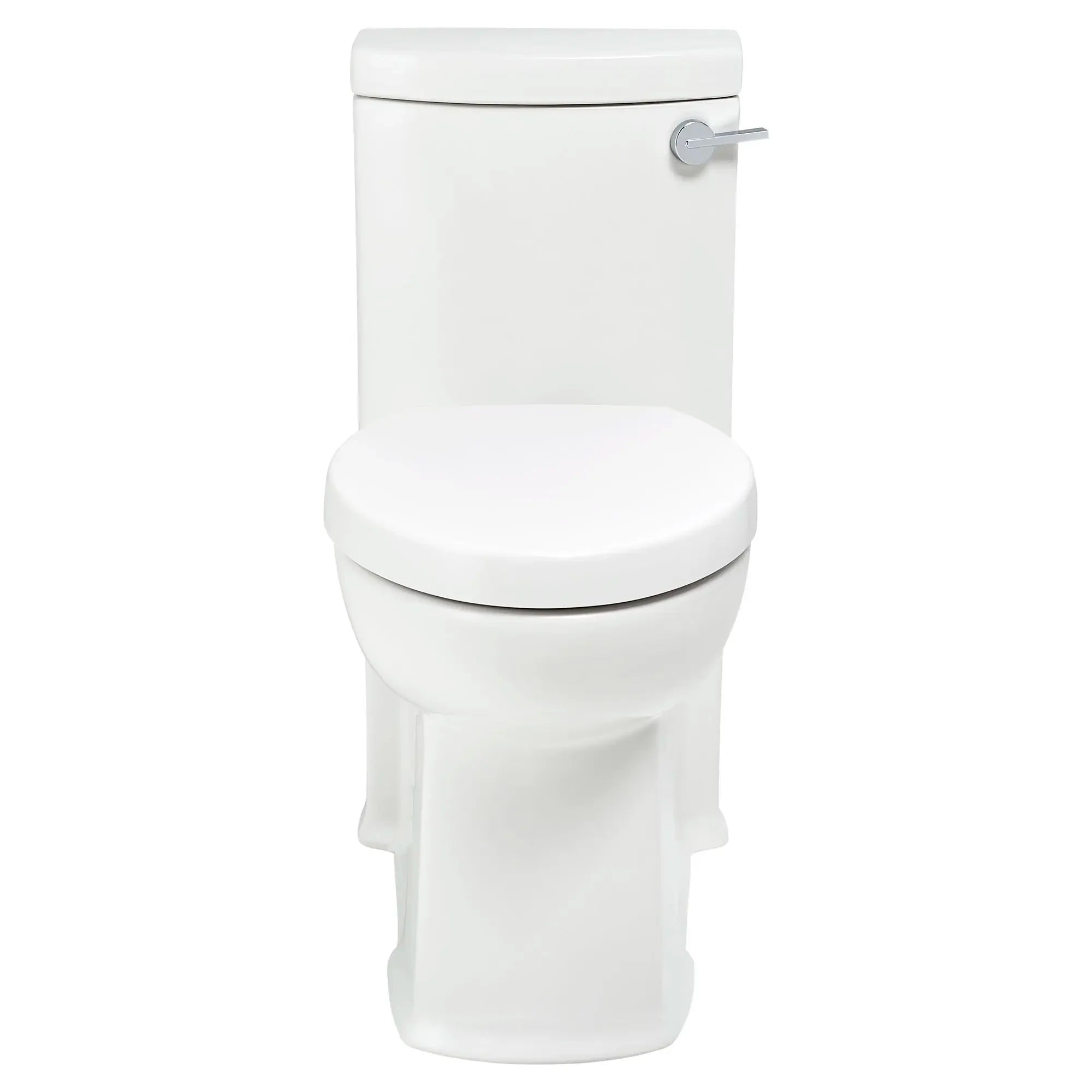 Boulevard® One Piece 1.28 GPF/4.8 LPF Elongated Toilet with Soft Close Seat - Right Hand Trip Lever, Chair Height - Perfect for Small Bathrooms & ADA Compliant Spaces