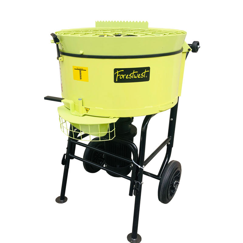 Forestwest 120L Pan Mortar Mixer 2200W Heavy Duty Commercial Concrete Mixer - Ideal for Construction Sites, DIY Projects & Large-Scale Mixing Jobs