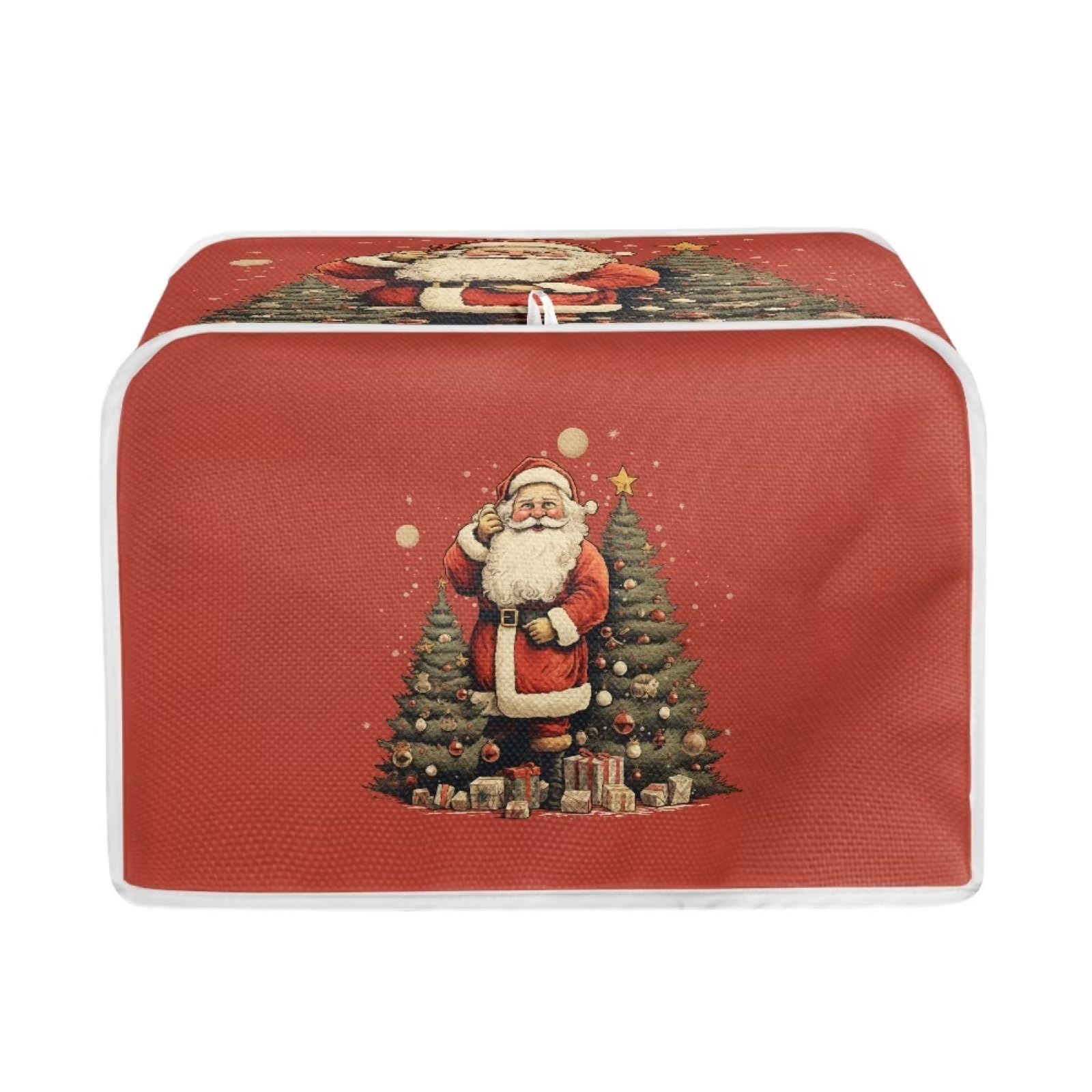 Funny Santa Claus Toaster Cover for 2-Slice Toaster - Kitchen Appliance Protection & Christmas Decoration | Dustproof Bread Maker & Oven Cover | Perfect for Holiday Kitchen Decor & Gift Giving