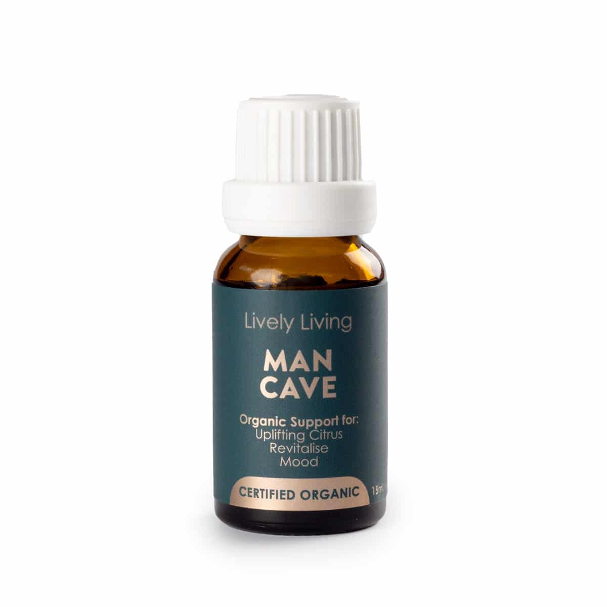 Organic Essential Oil for Men - 15ml Aromatherapy Oil for Relaxation, Stress Relief & Focus - Perfect for Man Cave, Meditation & Massage