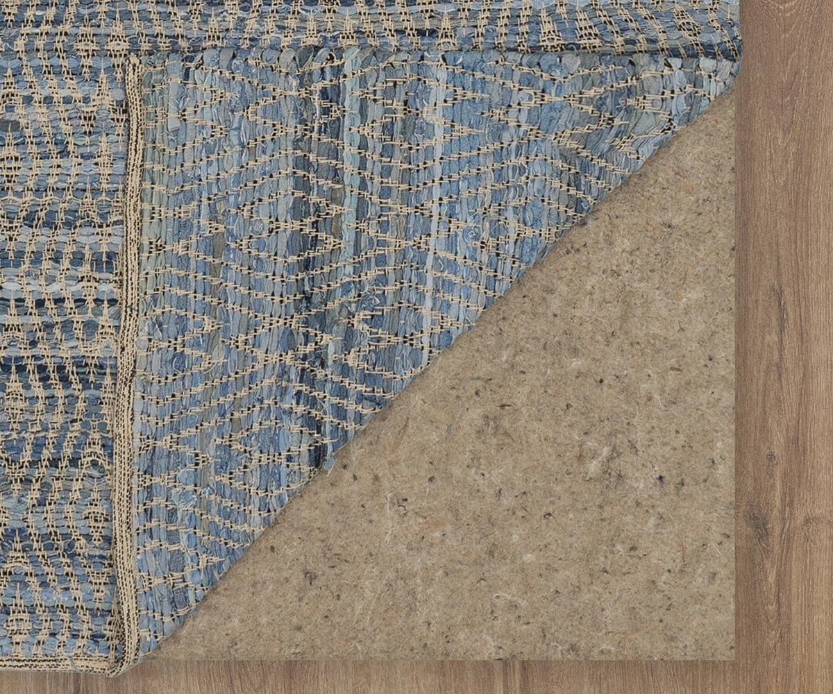 Karastan Ross Denim Rug - Premium Handmade Cotton Denim Area Rug for Living Room, Bedroom & Home Decor - Stylish & Durable Floor Covering