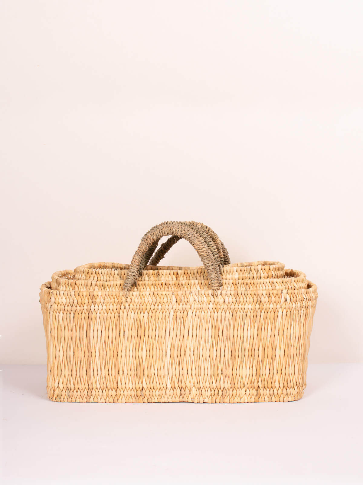 Stylish Reed Storage Baskets - Natural Woven Organizer for Home, Office & Nursery - Perfect for Toys, Blankets & Clutter Organization