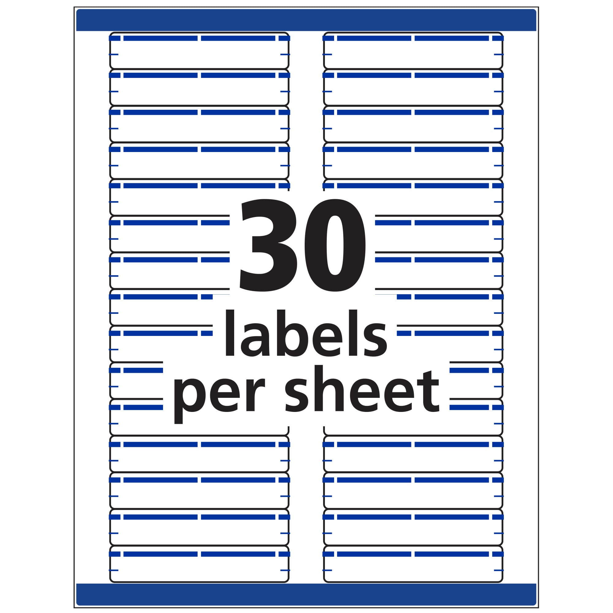 Avery TrueBlock File Folder Labels, 2/3