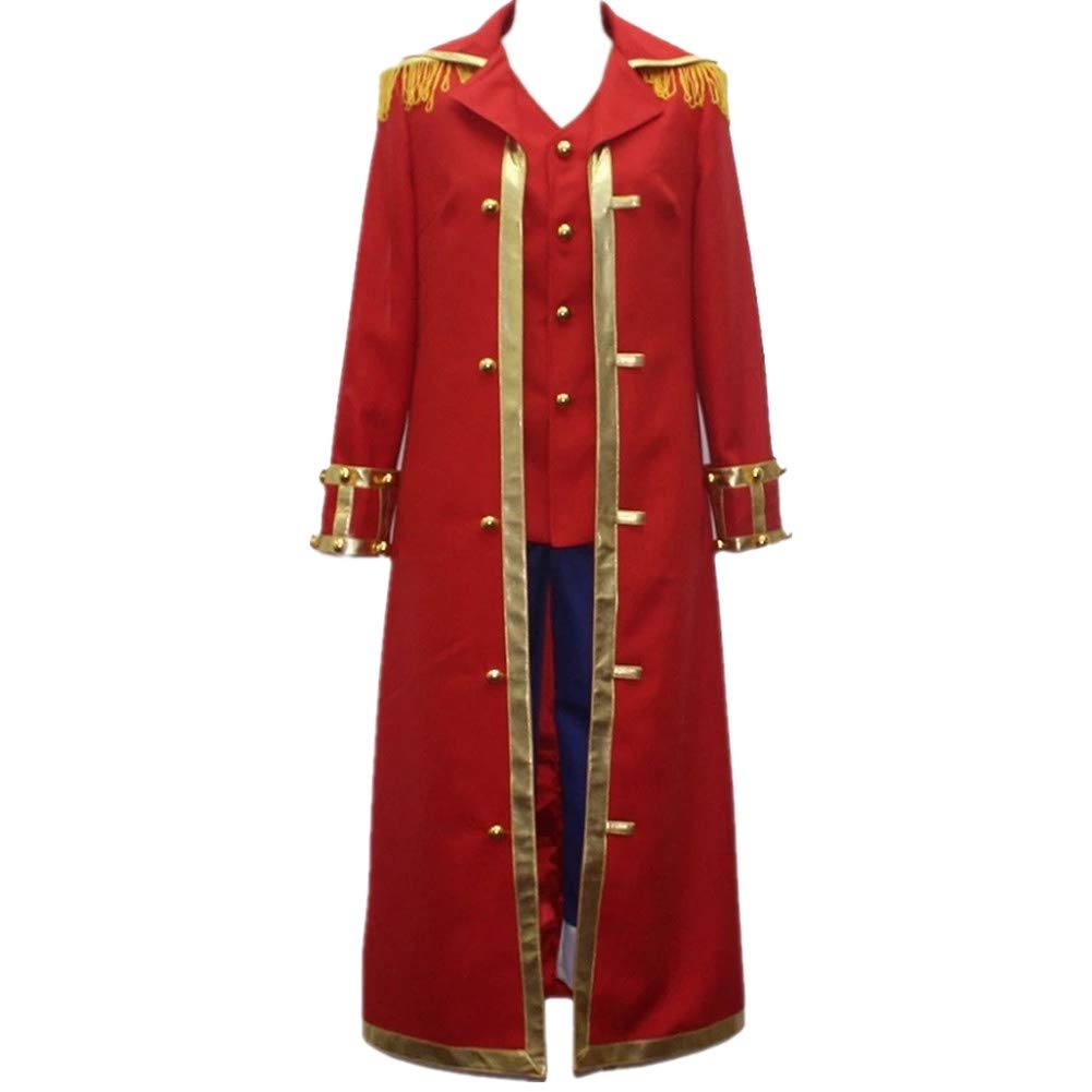 Anime Cosplay Costume Set - Monkey D Luffy Captain Uniform for Halloween, Comic Con & Cosplay Events | One Piece Luffy Outfit with Hat & Accessories