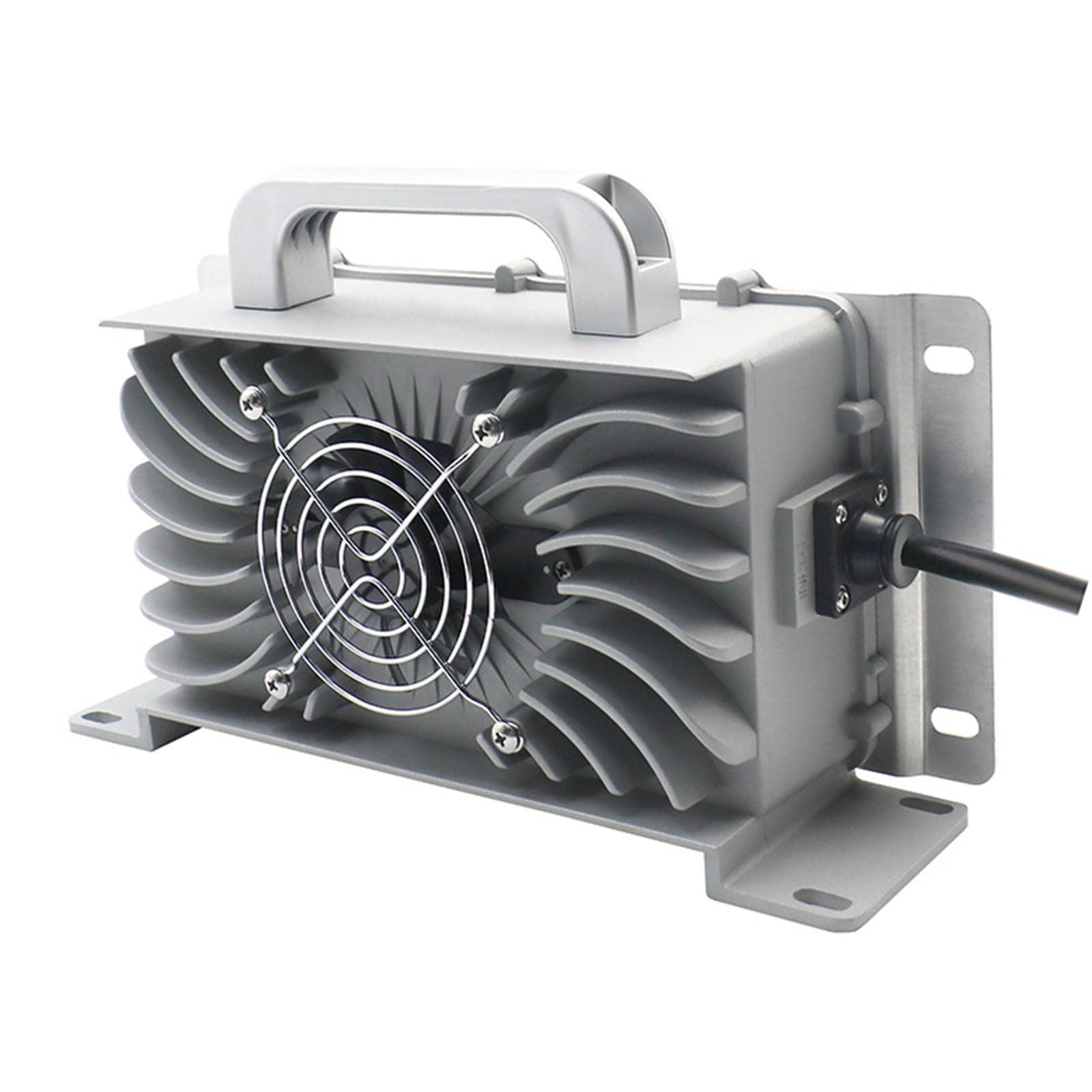 72V 10A Waterproof Battery Charger with Built-in Automatic Fan - Fast Charging for Lead-Acid Batteries - Ideal for Golf Carts, Electric Scooters, and Power Wheels