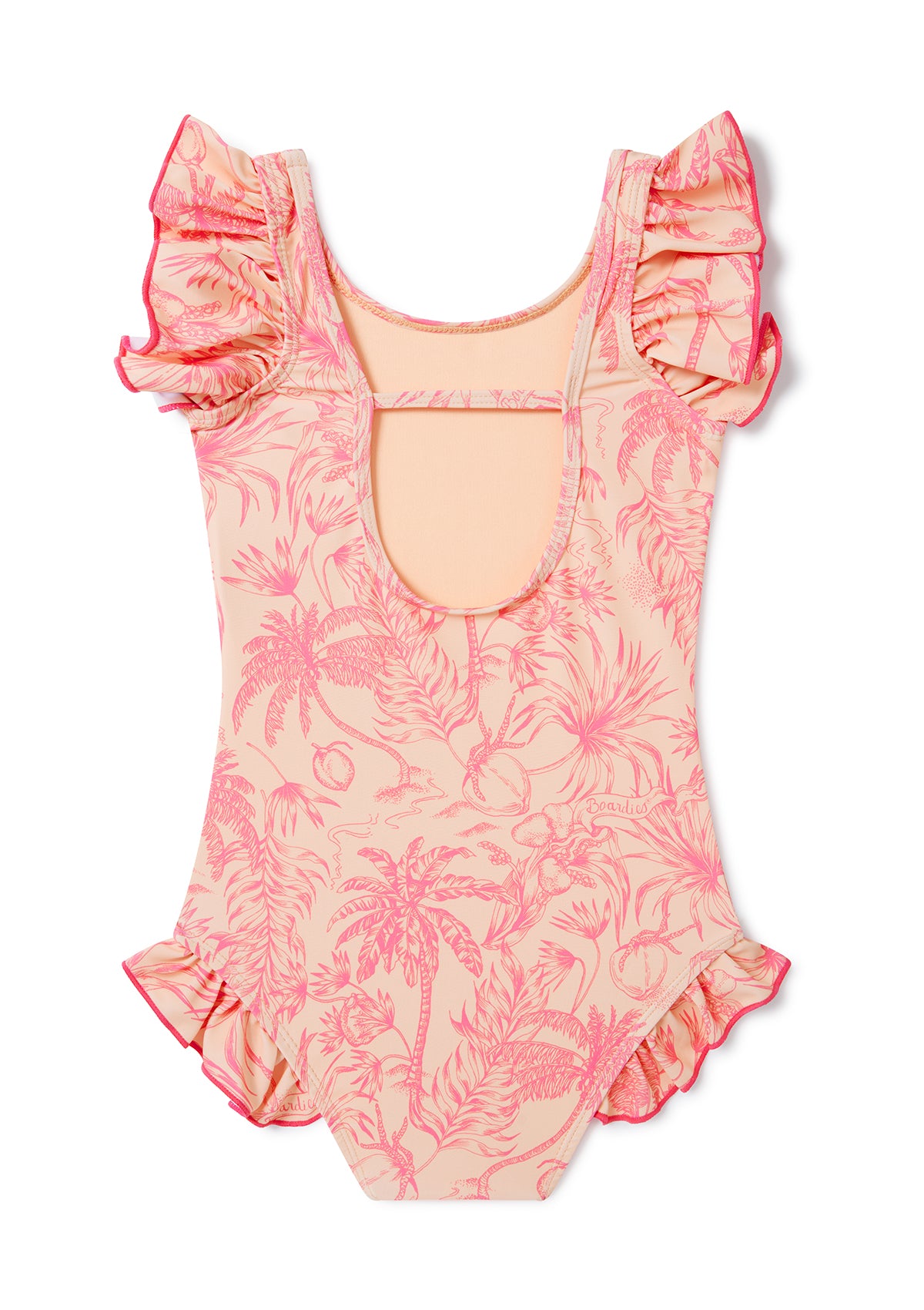 Peach Please Little Girls Swimsuit - Cute One-Piece Bathing Suit for Toddler & Kids - Perfect for Beach, Pool & Summer Vacation