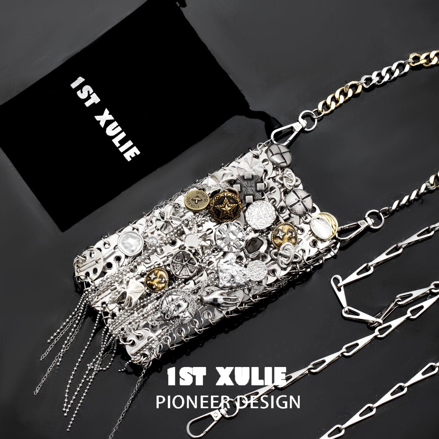 Starfall Button Metal Phone Chain Bag™ - Stylish & Secure Crossbody Purse for Women | Trendy Accessory for Parties, Shopping & Everyday Use