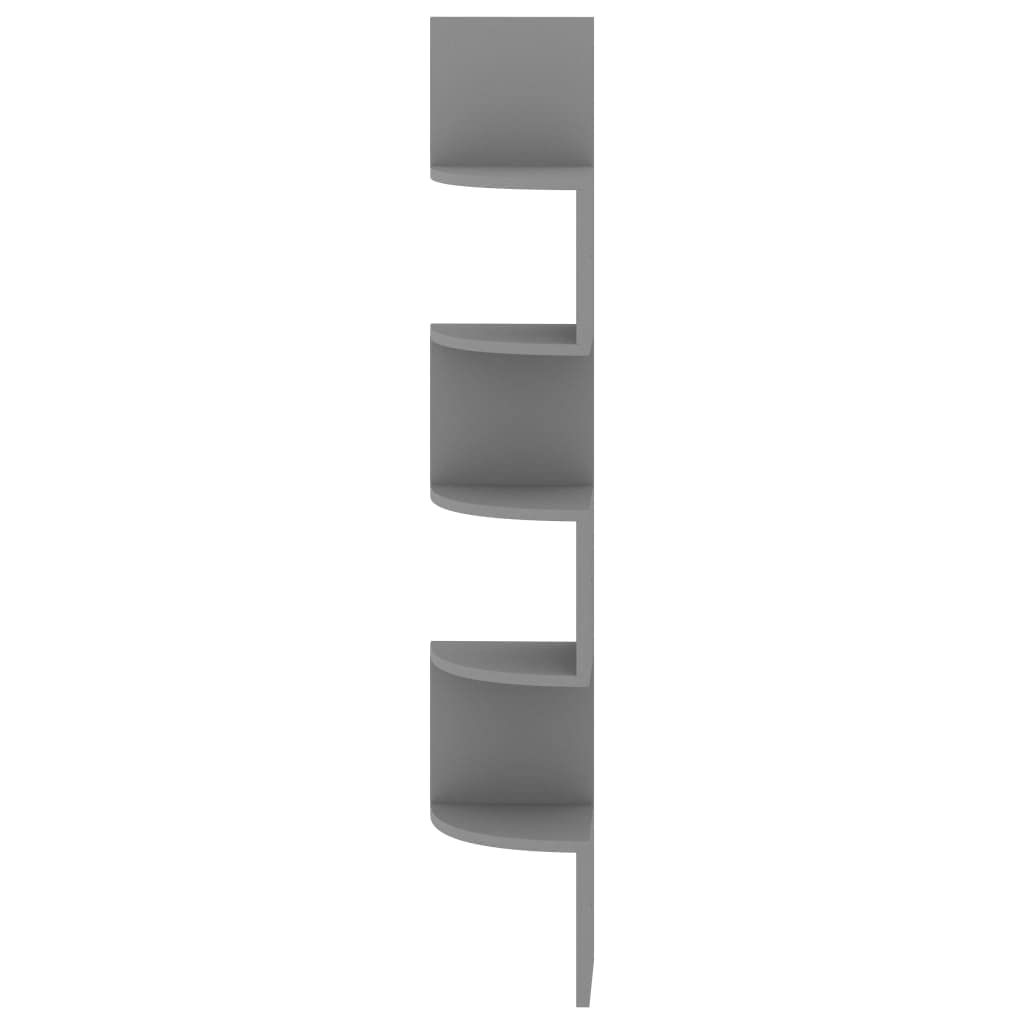 CHARMMA Wall Corner Shelf - Gray 7.5