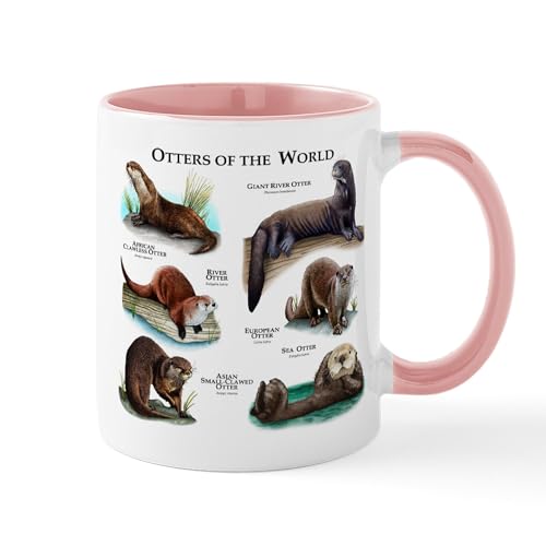 White/Pink Inside - Otters Of The World Mug