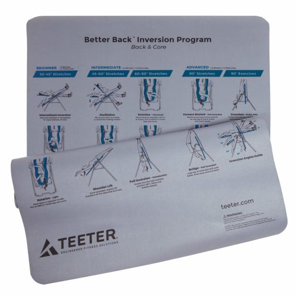 Teeter FitSpine Inversion Table Accessory Set - Back Pain Relief & Spinal Decompression Kit for Home Use