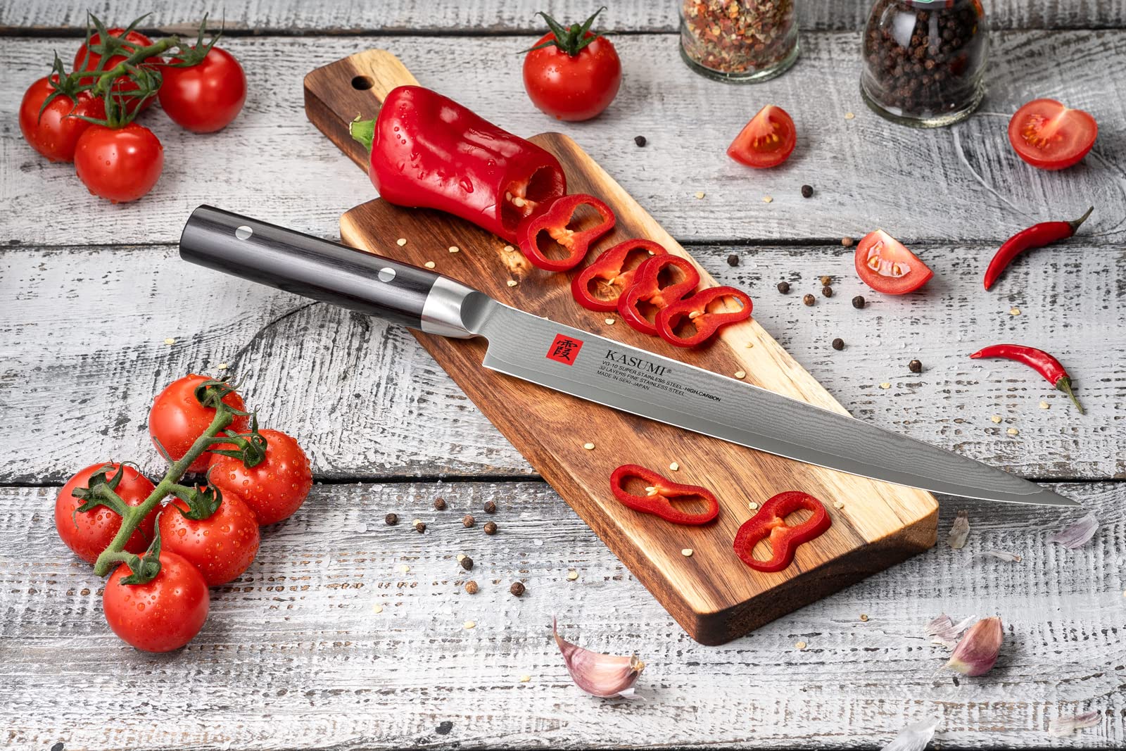 10-Inch Stainless Steel Slicing Knife - Professional Chef Knife for Meat, Bread & Vegetables - Perfect for Kitchen, BBQ & Food Prep