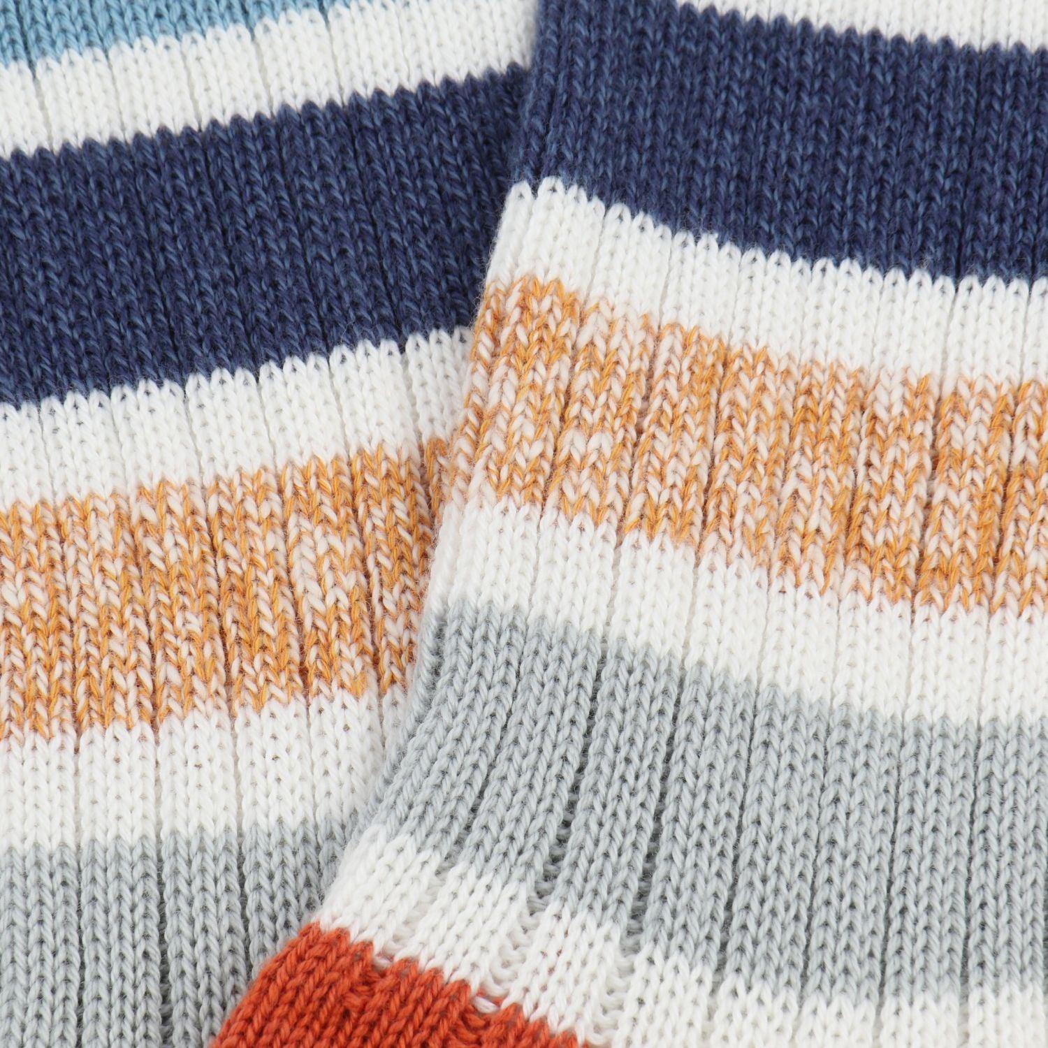 Men's Pantone Stripe Cotton Socks - Comfortable & Breathable Crew Socks for Casual Wear, Work & Gym - Pack of 3 Pairs