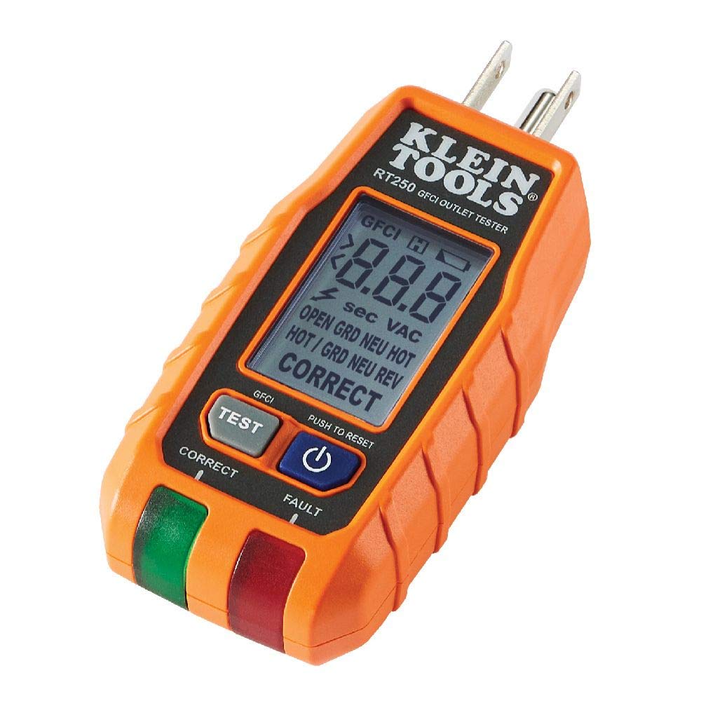 Klein Tools ET110 Digital Circuit Breaker Finder & RT250 GFCI Outlet Tester Kit - Professional Electrical Testing Tools for Home & Commercial Use