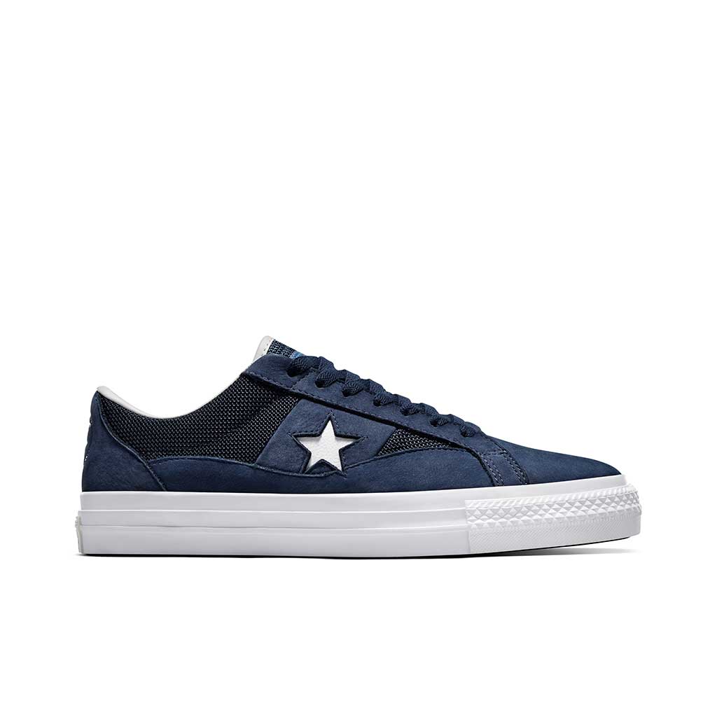 Converse x Alltimers One Star Pro Ox Sneakers - Navy & White Colorway - Casual Streetwear Shoes for Men & Women | Perfect for Skateboarding, Daily Wear & Urban Fashion