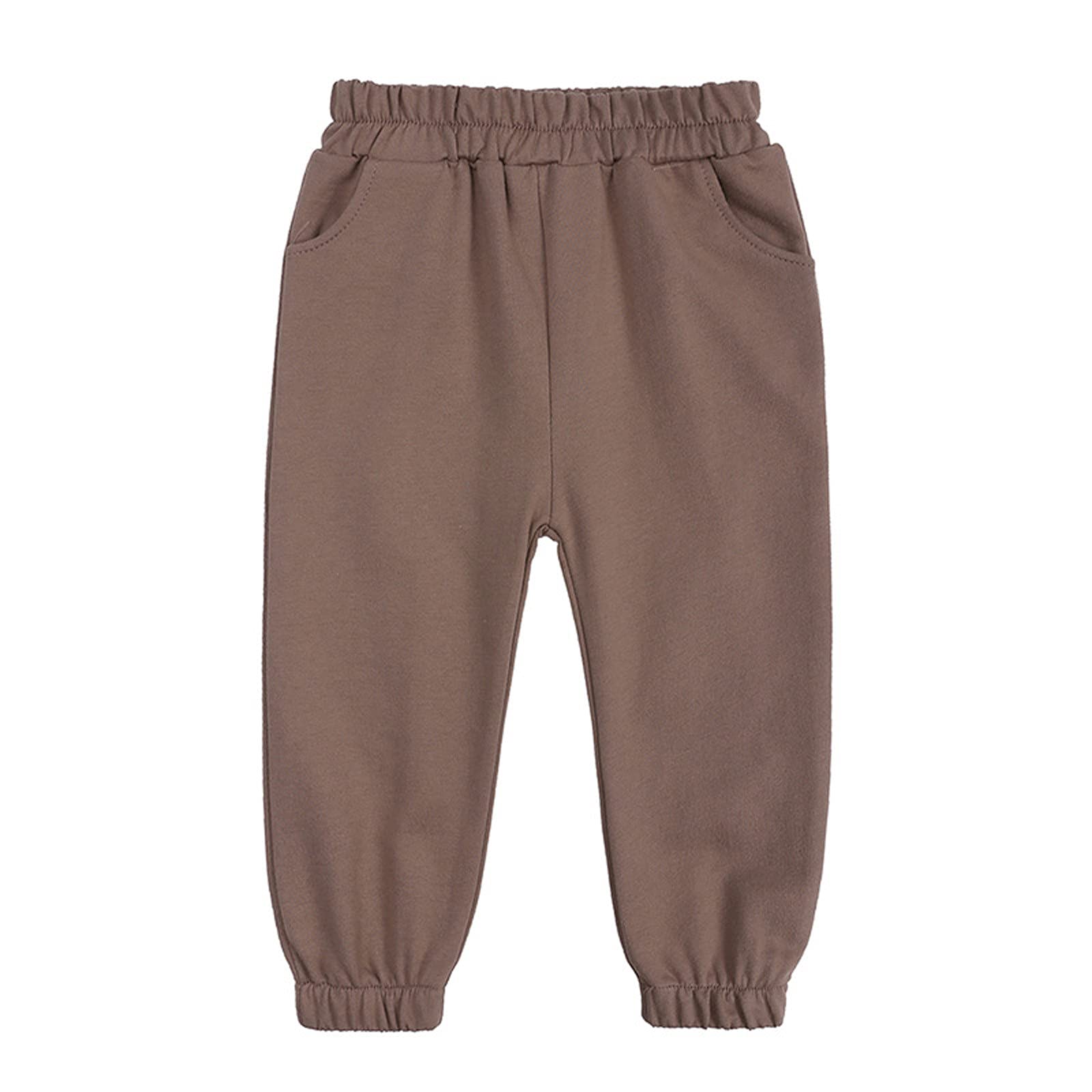 Dmowell Kids' Unisex Athletic Jogger Pants with Drawstring - Comfortable Straight Leg Casual Sports Pants for Boys & Girls - Perfect for Running, Gym, School & Playtime