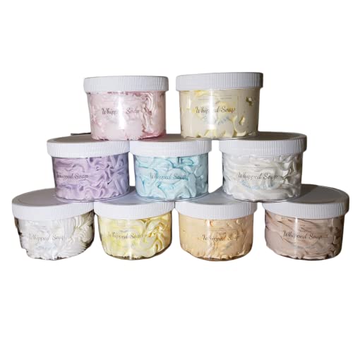 Whipped Soap - Foaming Shea Butter Soap 8oz | Ultra Moisturizing Body Wash | Natural Ocean Scent | Perfect for Dry Skin Care & Relaxing Bath Time