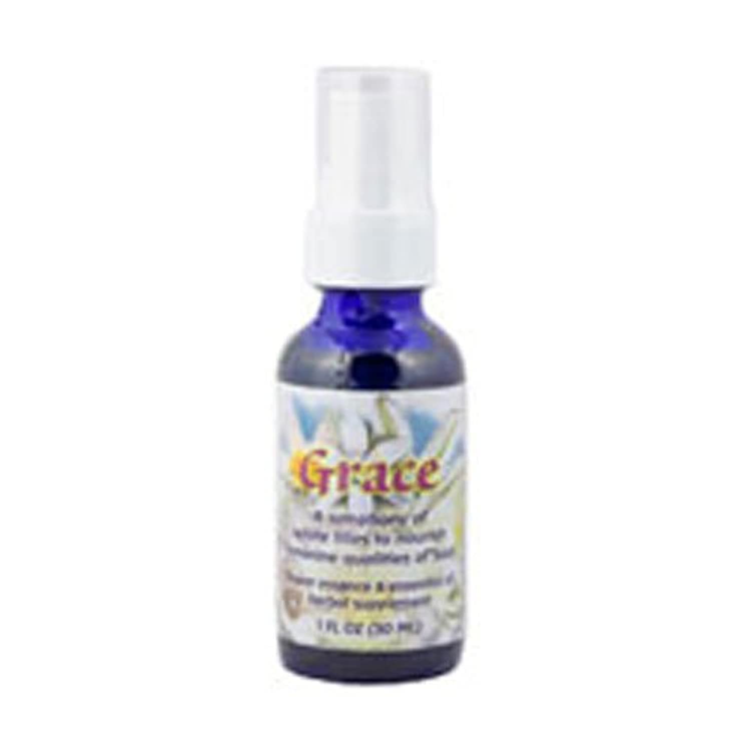 Grace Flourish Spray - 1 Oz Flower Essence for Emotional Balance & Stress Relief | Aromatherapy, Meditation & Self-Care Essential