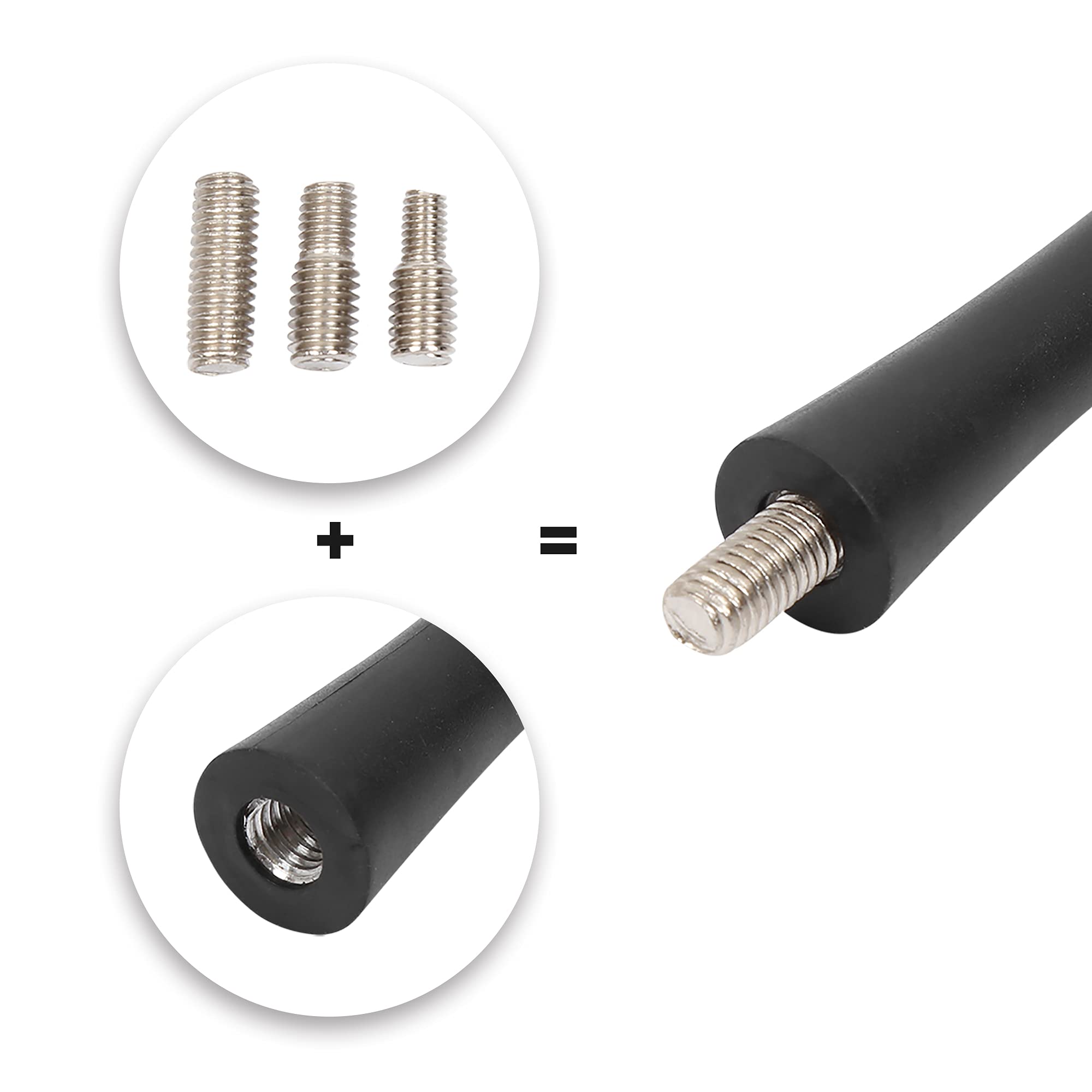 X AUTOHAUX 21.5 Inch Long Car Antenna - AM/FM Radio Roof Mount Signal Aerial Mast Replacement for Ford Focus 2000-2007 (Compatible with XS8Z-18919-AA & 98BZ-18A886-AA) | Enhanced Radio Reception for Road Trips & Daily Commuting
