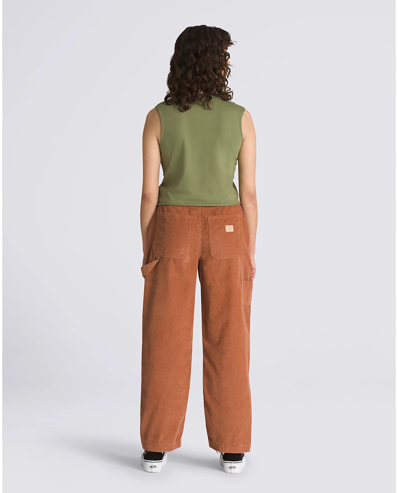 VANS Women's High Road Ground Work Corduroy Pants - Mocha Bisque | Casual Streetwear & Skateboarding Outfit for Everyday Comfort