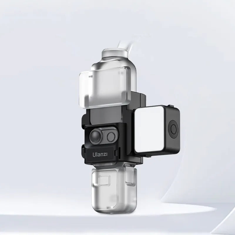 Ulanzi LM18 Mini LED Video Light for DJI Osmo Action 5/4/3 & Pocket 3 - Portable Dimmable Camera Light with 2500K-8500K Color Temperature - Perfect for Vlogging, YouTube, TikTok & Low Light Photography
