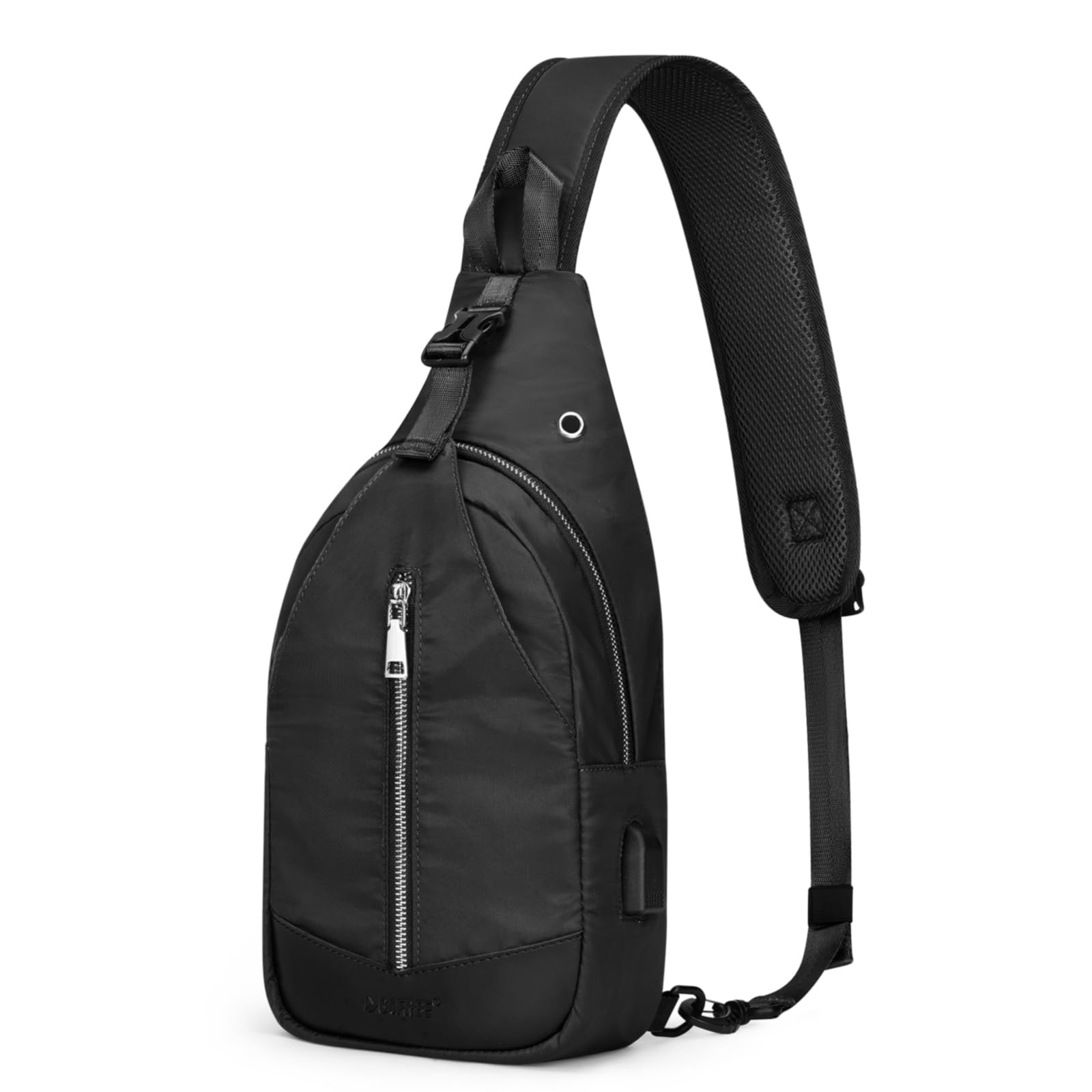 G4Free RFID Blocking Crossbody Sling Backpack - Anti-Theft Chest Shoulder Bag for Men & Women with Earphone Hole - Perfect for Hiking, Travel & Daily Commute