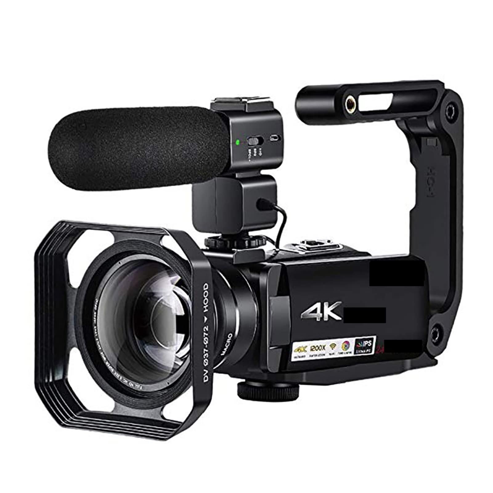 BODORME 4K Vlog Camera with 10X Optical Zoom - Full HD Video Recorder & Camcorder for YouTube, Travel Vlogging, and Blog Filming (Bundle A)