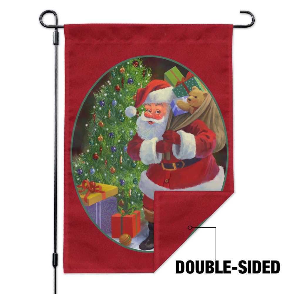 Santa Christmas Toy Bag - Holiday Decor for Tree, Garden & Yard - Perfect for Festive Outdoor & Indoor Decorations