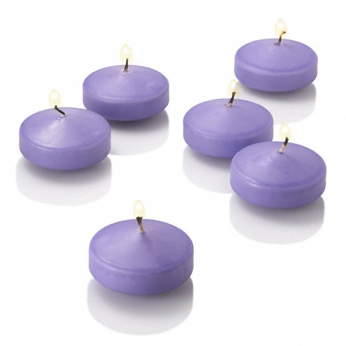36 Pack Eastland Glass Cylinder Vases with 3 Inch Lavender Scented Floating Candles - Perfect for Wedding Centerpieces, Home Decor, and Romantic Ambiance