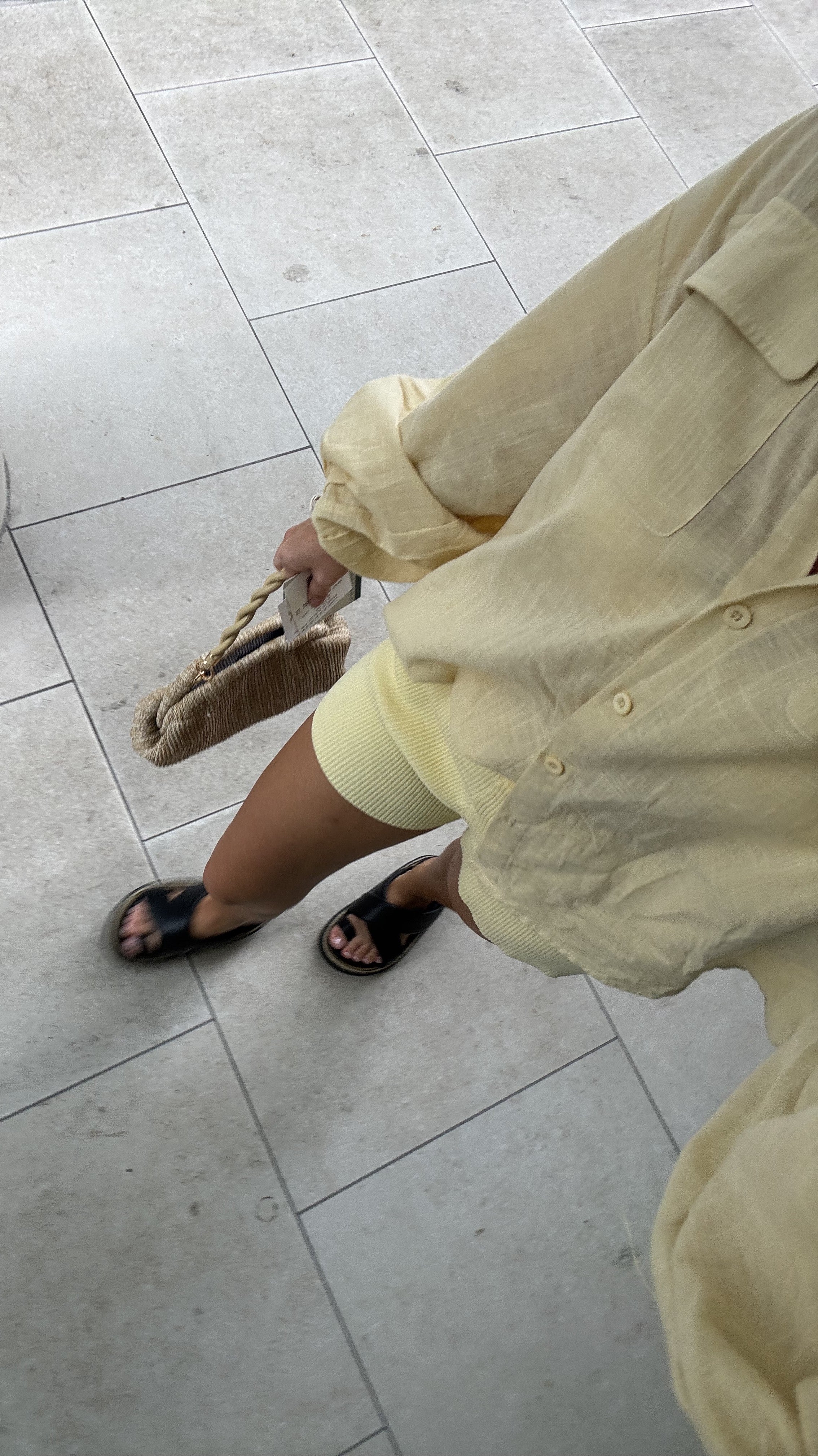 Bianca Oversized Button Up Shirt for Women - Lemon Yellow Casual Loose Fit Long Sleeve Blouse - Perfect for Work, Office, and Everyday Wear