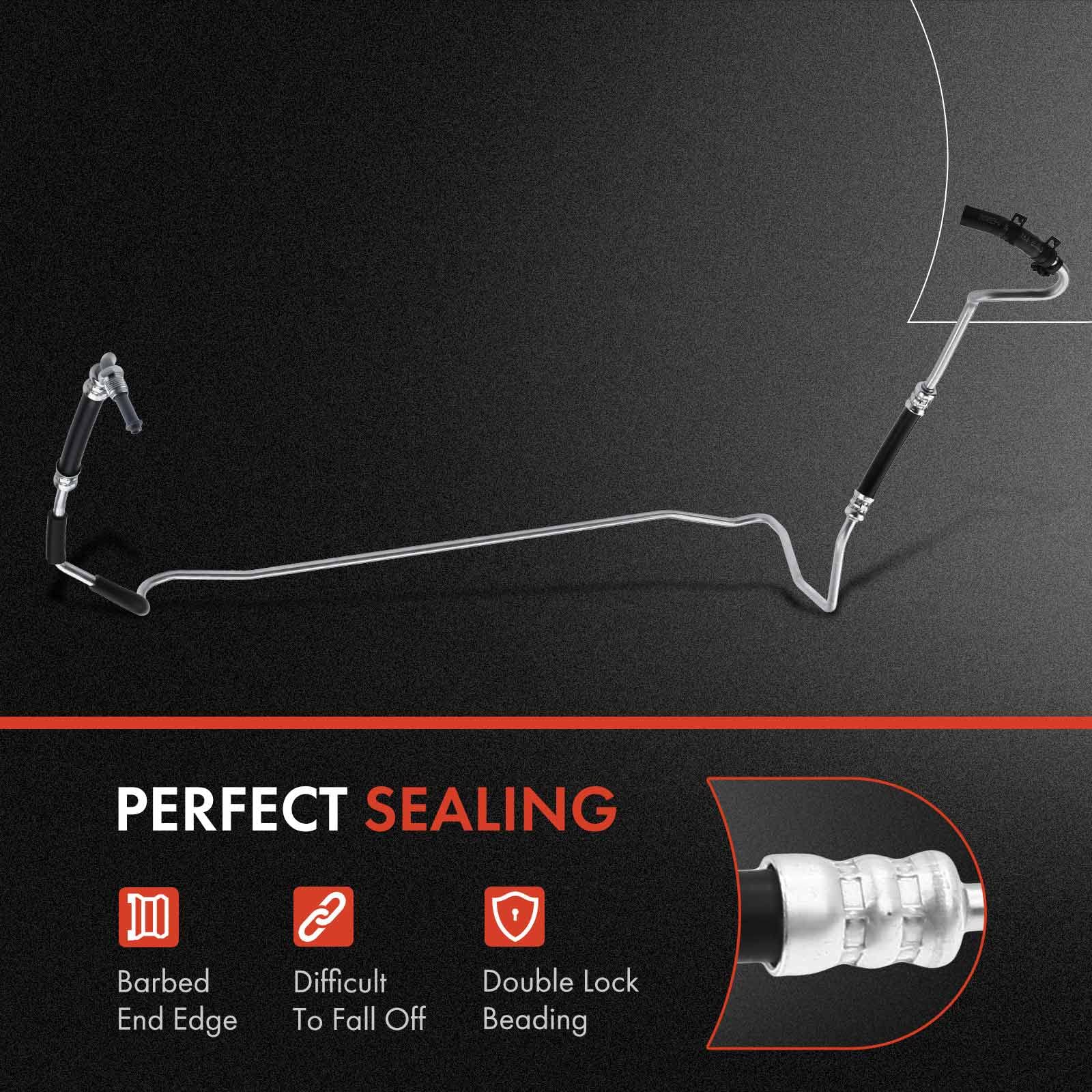 Premium Power Steering Return Hose Line Assembly for Jeep Wrangler 2012-2018 JK 3.6L - Direct Replacement to Reservoir - Perfect for Off-Roading & Daily Commuting