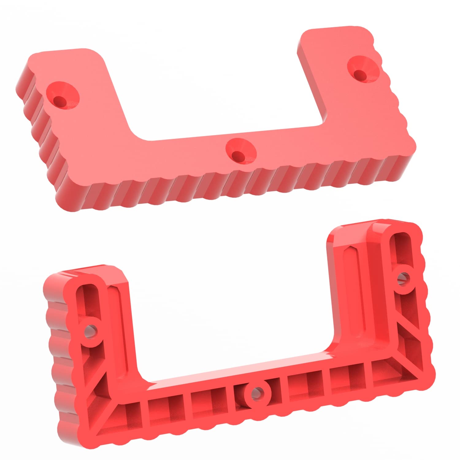 16PCS Milwaukee Packout Cleats & Feet - Compatible with Milwaukee Packout System, Tool Box Storage Mounting Accessories (Red) - Perfect for Workshop, Garage, Truck Organization and Mobile Tool Storage