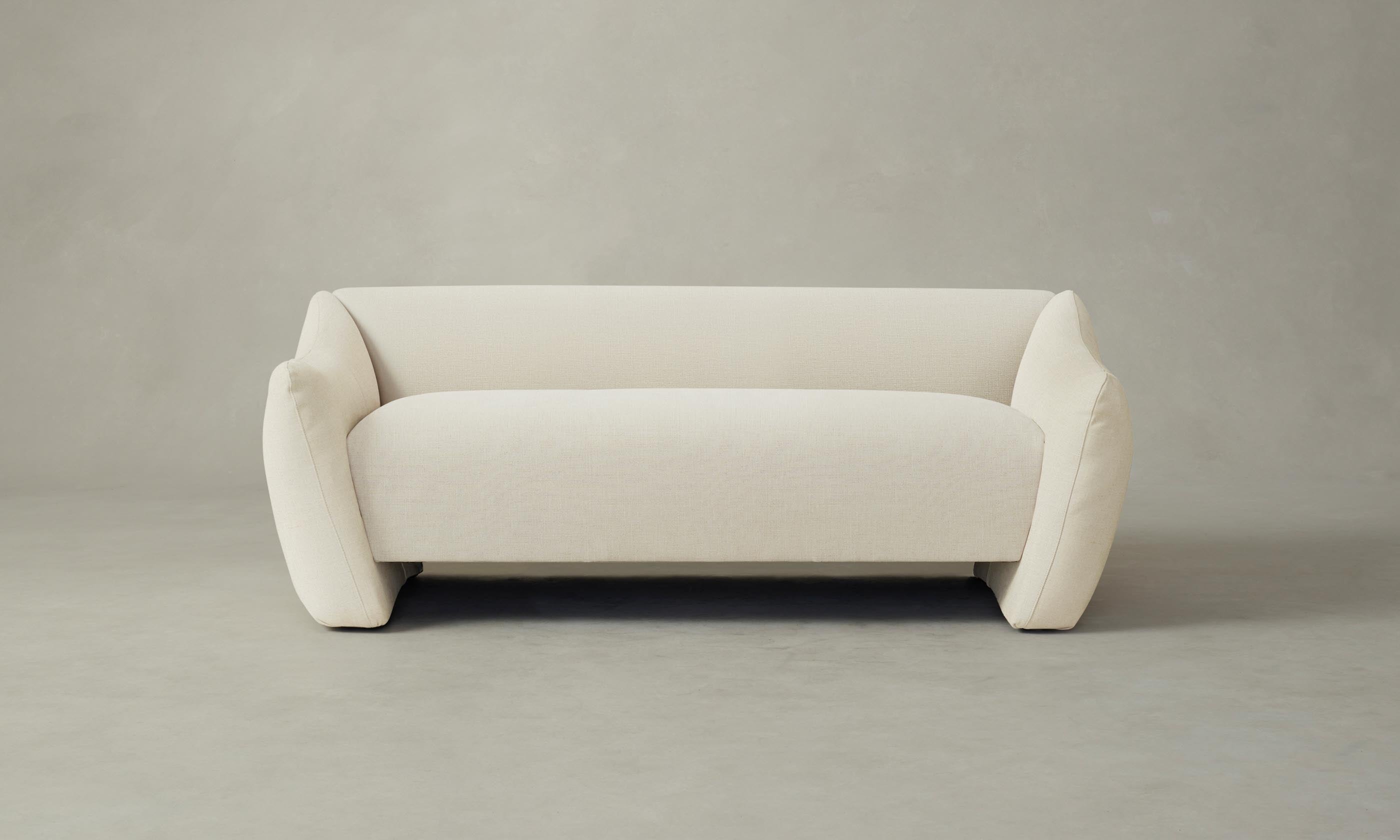 Premium Bond Settee with Performance Linen Weave - Stylish Prairie Sofa for Living Room, Lounge & Office Comfort