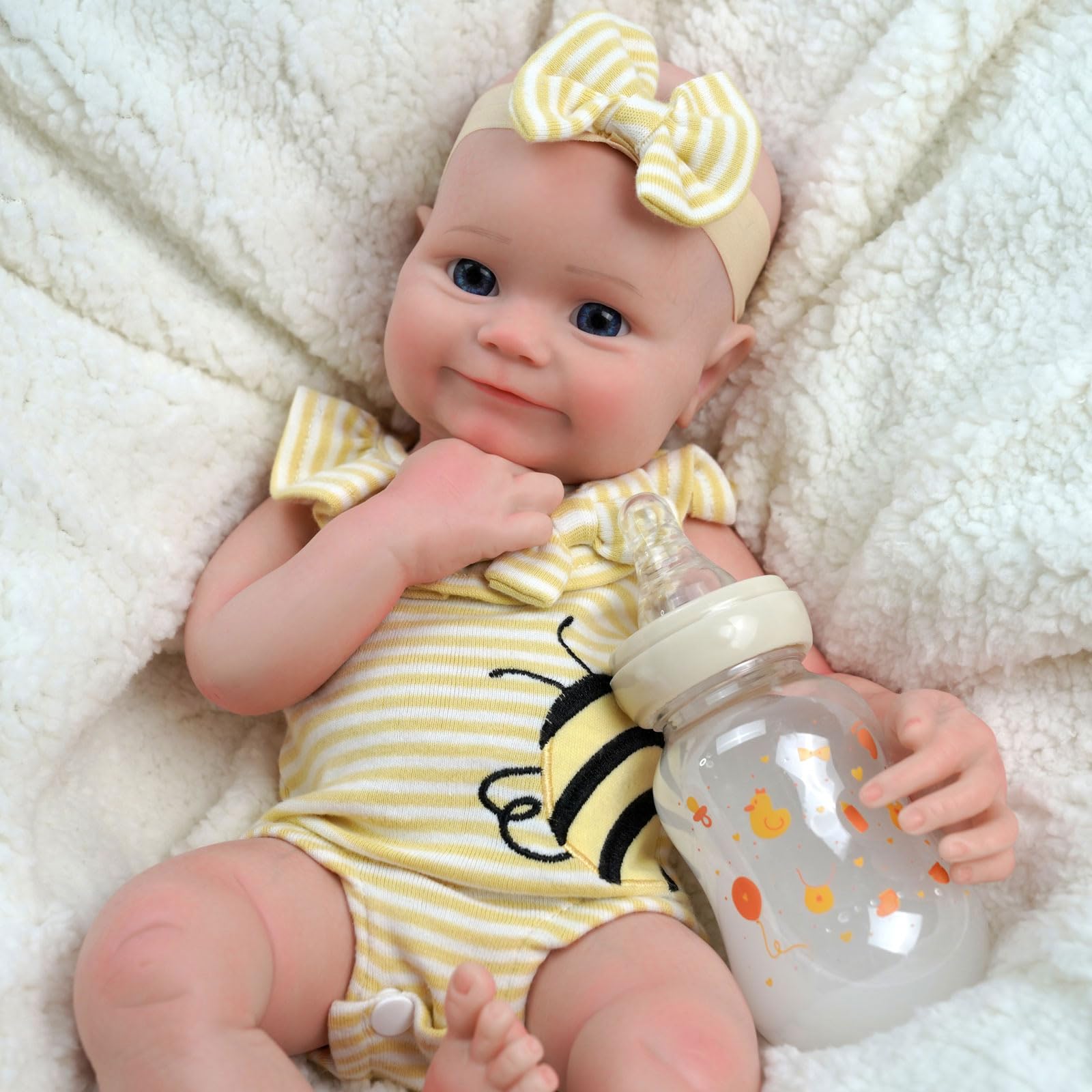 16 Inch Realistic Weighted Silicone Reborn Baby Doll - 5.73lb Lifelike Newborn Doll with Complete Accessories | Perfect for Collectors, Photography Props, Therapy & Gift Giving