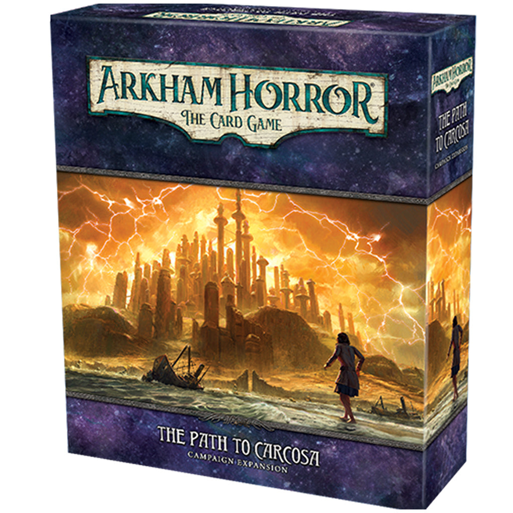 Arkham Horror LCG: The Path to Carcosa Campaign Expansion - Horror Board Game for Adults | Cooperative Card Game for 1-4 Players | Perfect for Game Nights & Halloween Parties