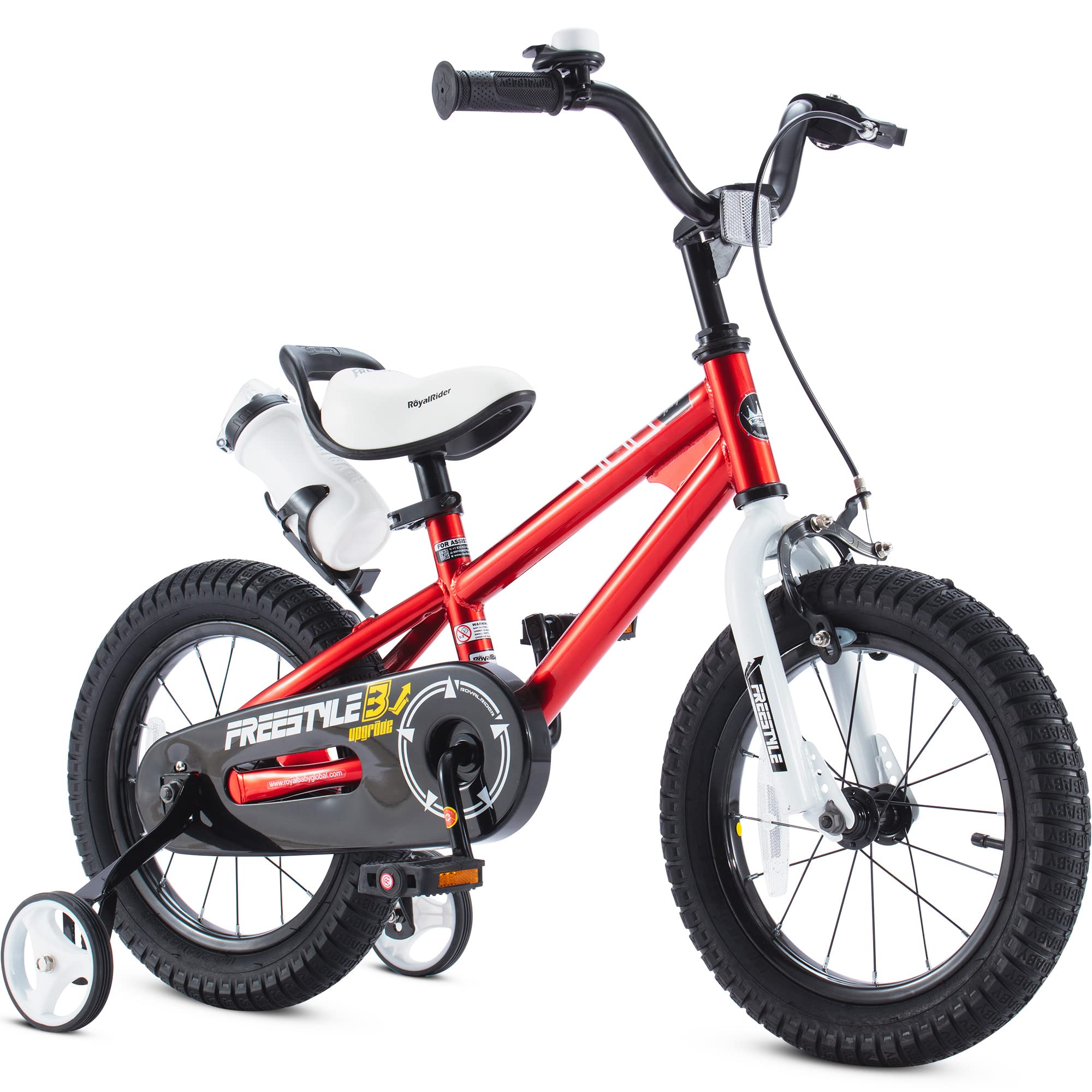 RoyalBaby Kids Bike - 12-18 Inch Freestyle Training Bicycle for Toddlers to Big Kids | Easy Balance to Pedal Learning | Perfect for Backyard Riding, Neighborhood Adventures & First Bike Experience