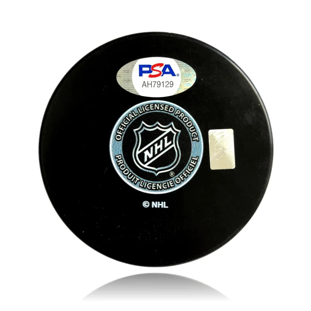 Cody Glass Autographed Vegas Golden Knights Logo Puck with PSA/DNA COA - Signed Hockey Memorabilia for Collectors & Fans - Perfect for Display, Gifts, and Sports Memorabilia Collections