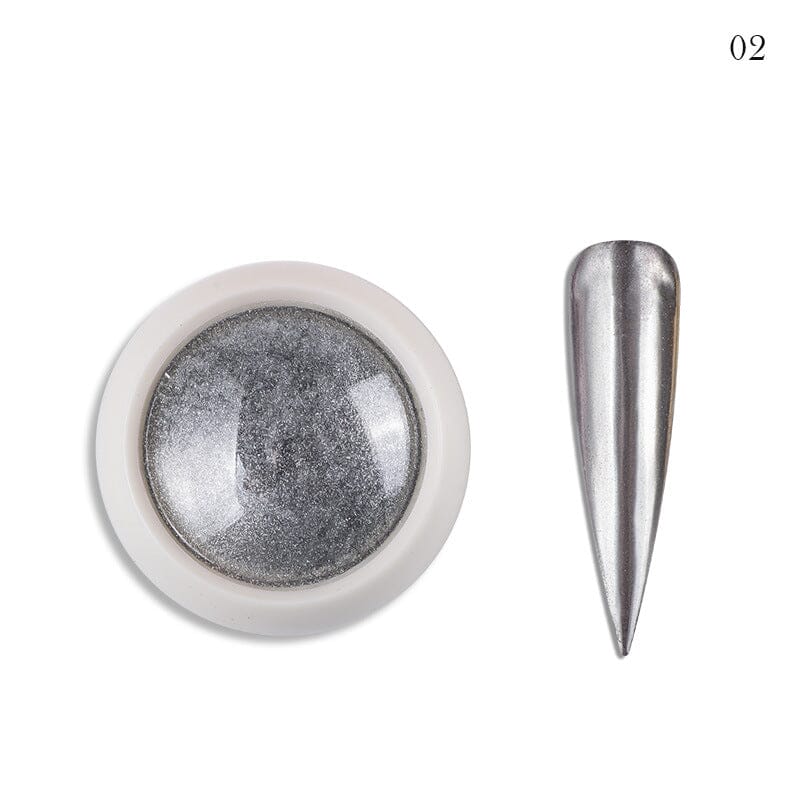 Chrome Mirror Nail Powder - Metallic Nail Art Pigment for Stunning Manicures & Nail Designs - Perfect for Gel Polish, Acrylic Nails & DIY Nail Art at Home or Salon