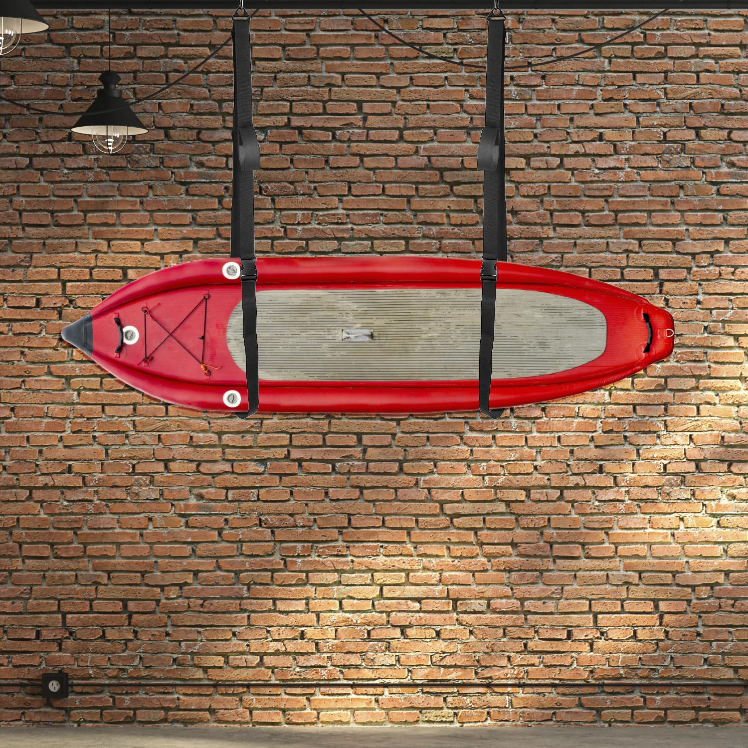 Heavy-Duty Kayak Wall Hanging Storage Straps (4 Pack) - 74