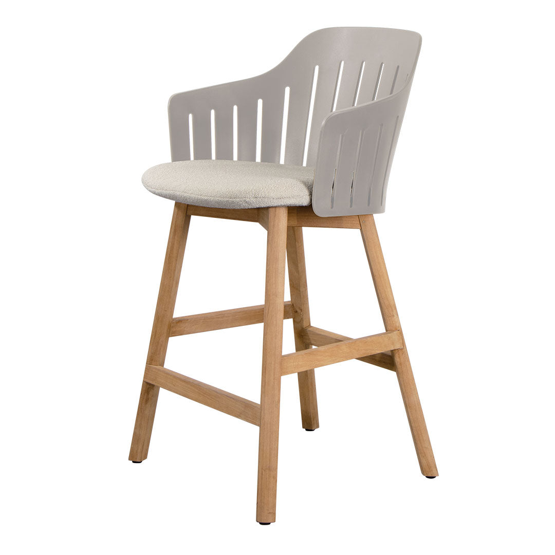Premium Outdoor Counter Chair with Comfortable Seat Cushion & Durable Wood Base - Perfect for Patio, Deck, Poolside & Backyard Relaxation