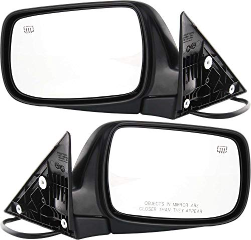 Kool Vue Power Heated Side Mirrors for Subaru Outback & Legacy 2000-2004 - Driver & Passenger Side, Paintable Replacement for Sedan & Wagon - Defrost for Winter Driving & Enhanced Visibility in Rain
