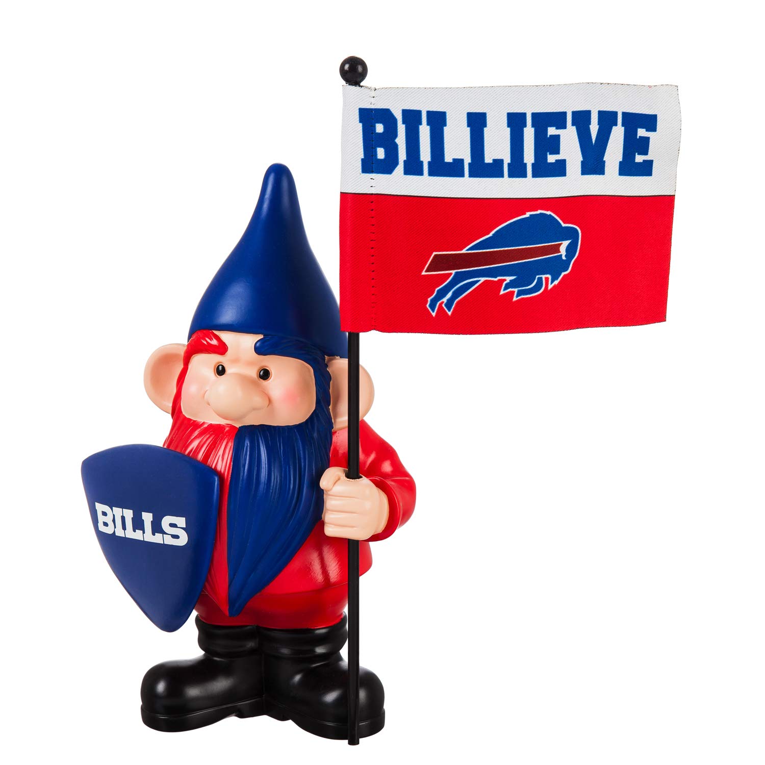Team Sports America Buffalo Bills Flag Holder Gnome - Perfect for NFL Tailgating, Game Day Decor & Fan Gifts