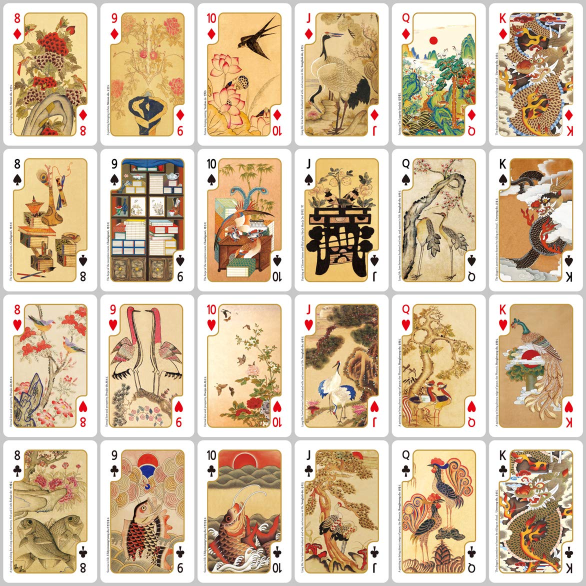Korean Joseon Dynasty Folk Art Premium Playing Cards - Unique Poker Deck for Adults & Kids - Perfect for Game Nights, Gifts & Collectors